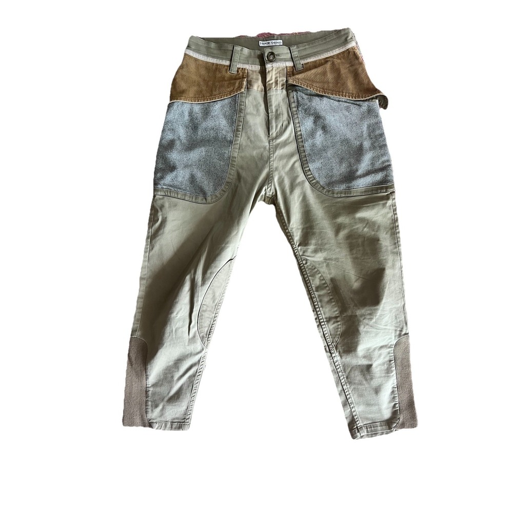 Tsumori Chisato Stunning Corduroy & Cotton Cropped High Waist Pants -  Size 3‎